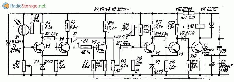 Схема генератора вибрато транзисторах