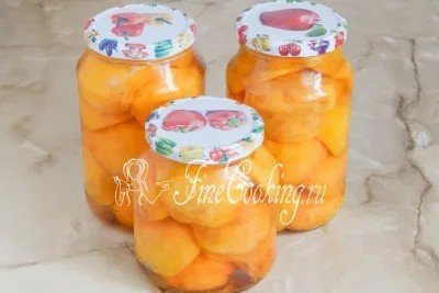Болгарский консервированные из персиков на зиму