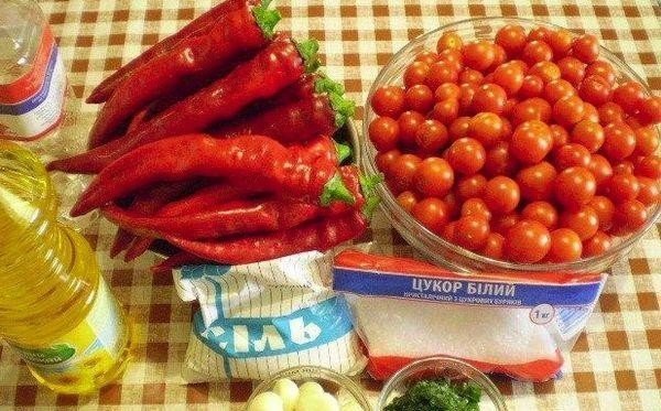 Горький перец в томате заготовки на зиму
