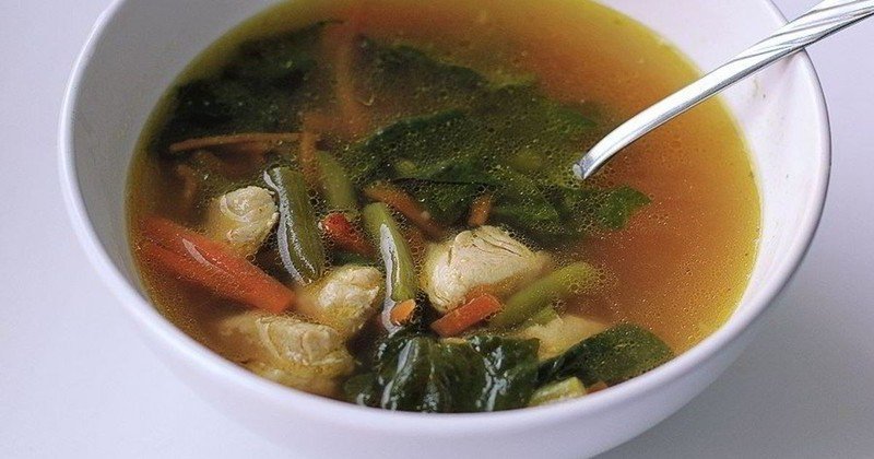 Рыбный суп со стручковой фасолью