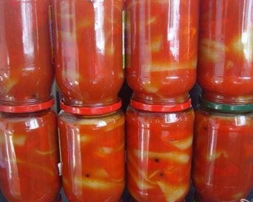 Перец болгария в томатном соке на зиму