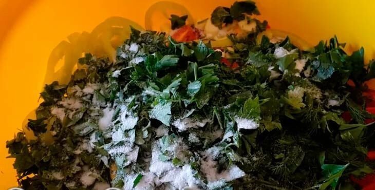 Салат из овощей на зиму